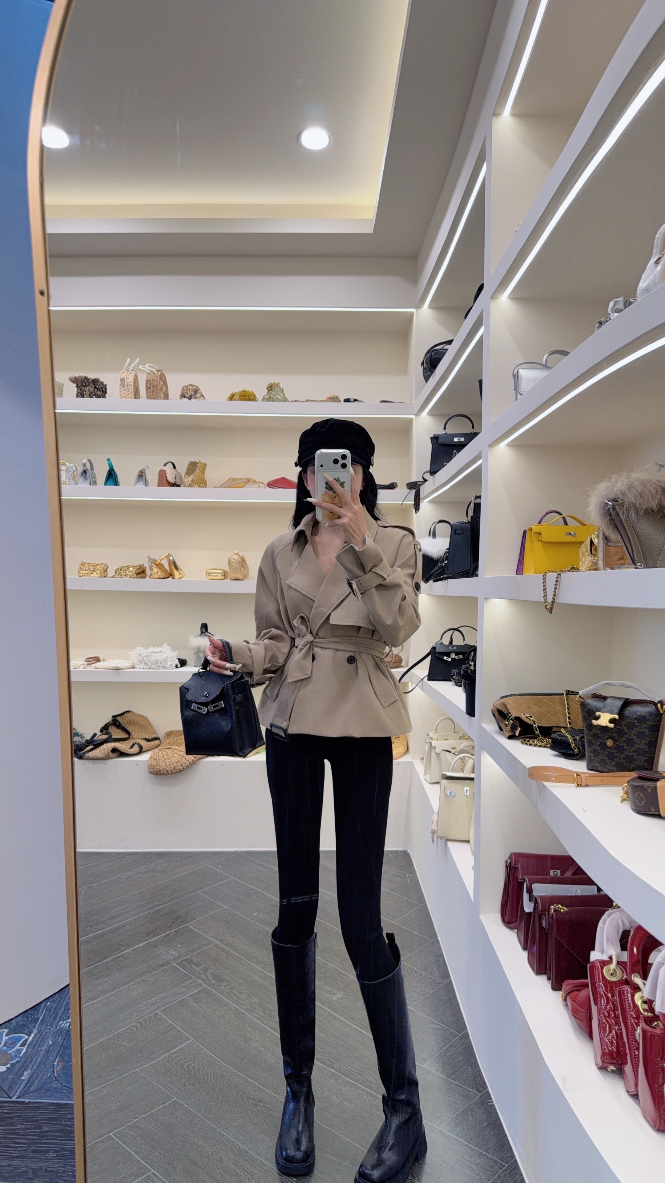 大气元（风衣）冬季港风短款风衣外套