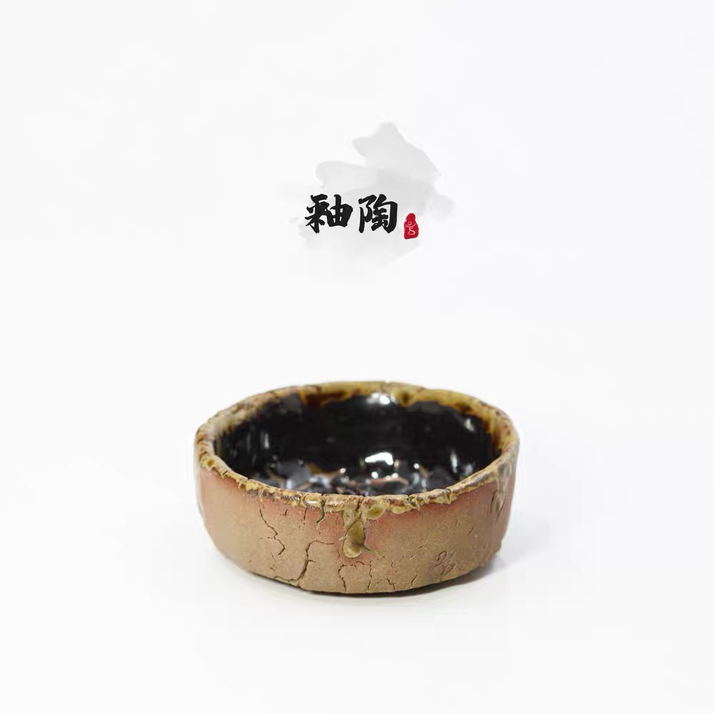 长安28烧釉陶作品铕山子2025春季手捏马盥形茶杯夏季平杯60ml