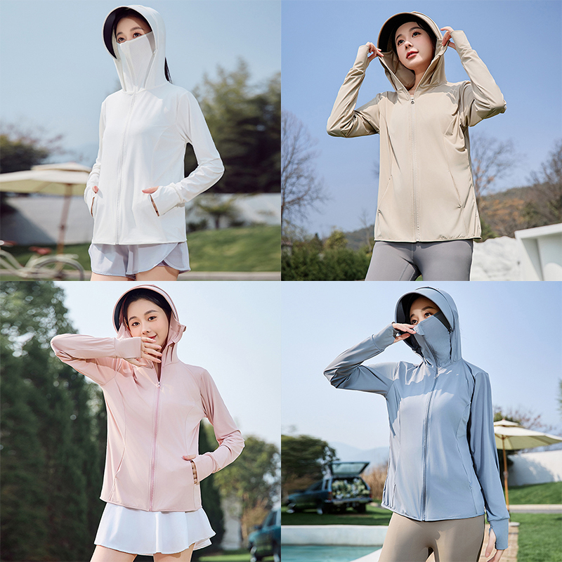 upf50+透气防晒衣女夏季户外骑行运动外套防紫外线冲锋衣防晒服