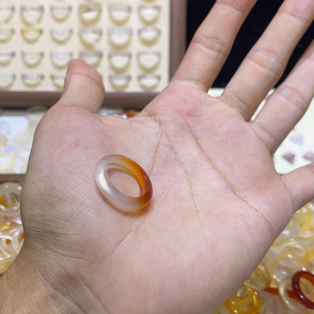 玛瑙/玉髓合金戒指38号港13