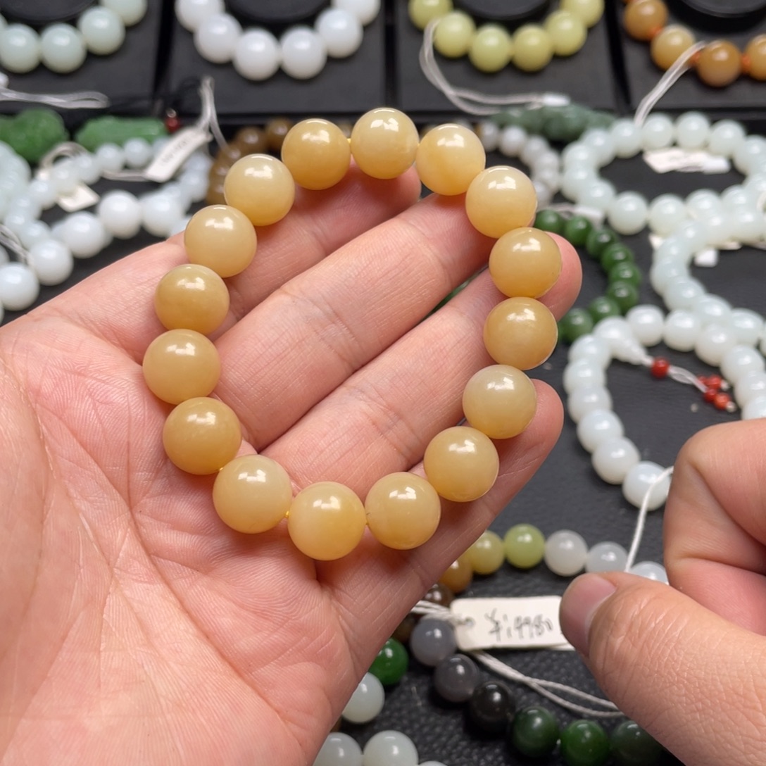 和田玉未镶嵌手链