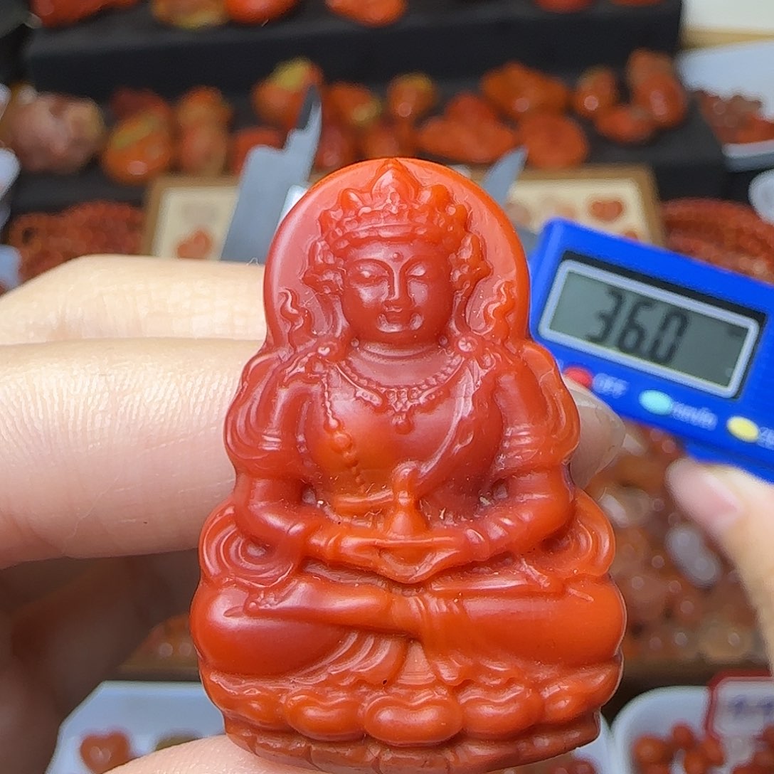 南红玛瑙未镶嵌颈饰