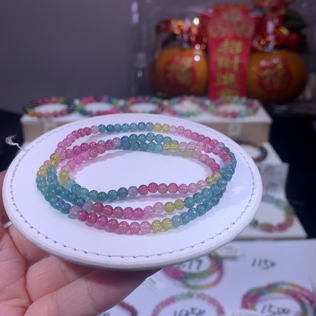 碧玺手链合金 碧玺