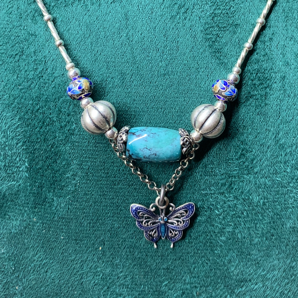 银吊坠 吊坠多层叠戴锁骨链