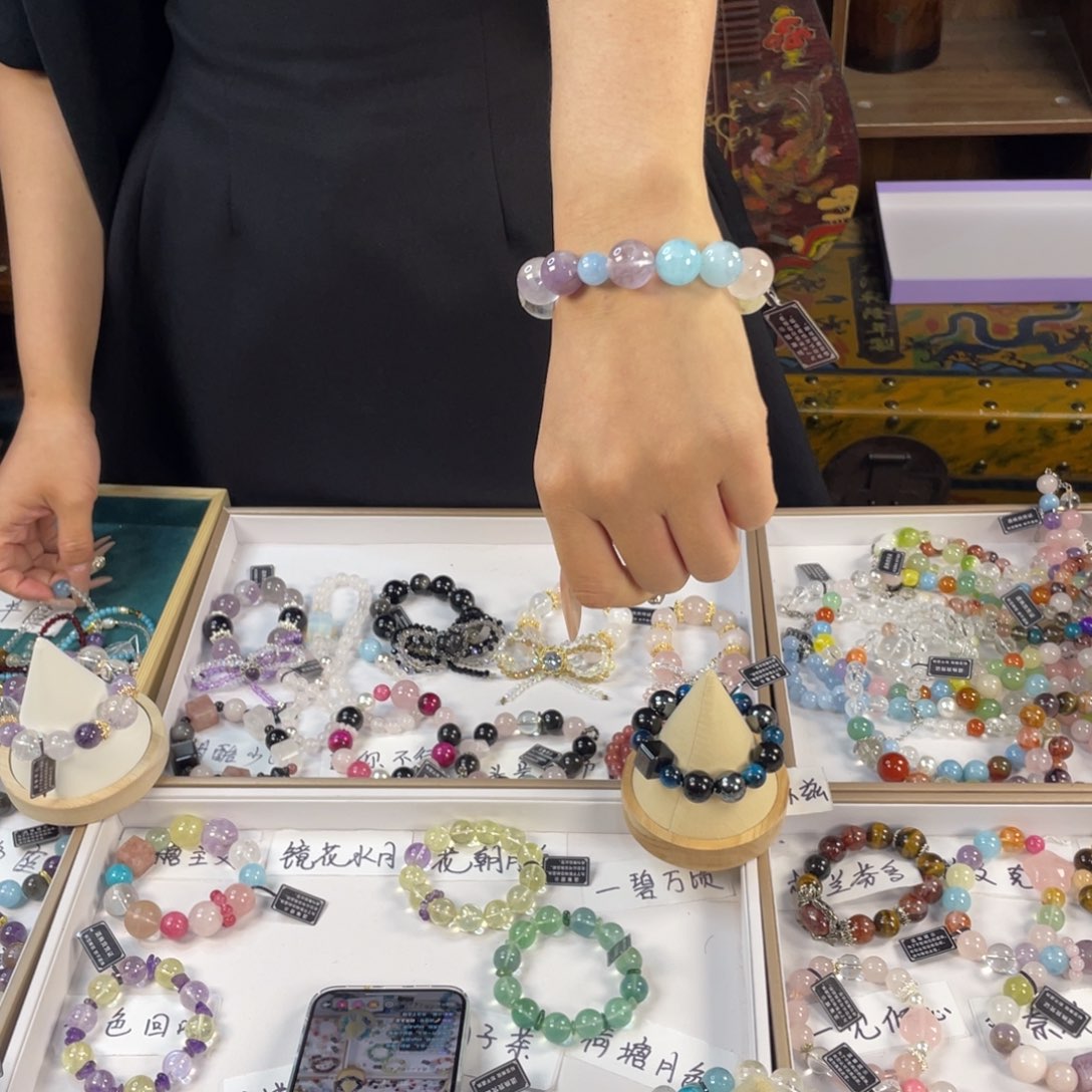 水晶手链银S925镶嵌