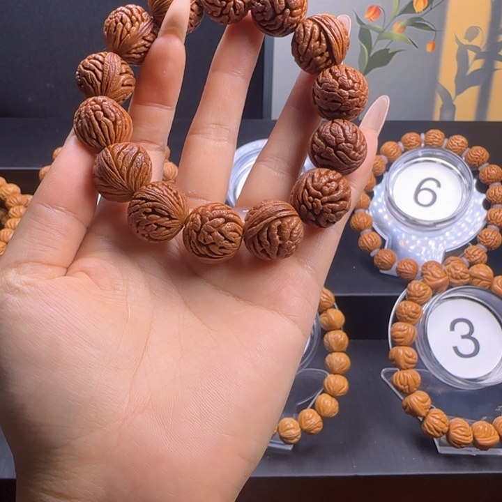 明***！桃核吊坠龙纹桃核