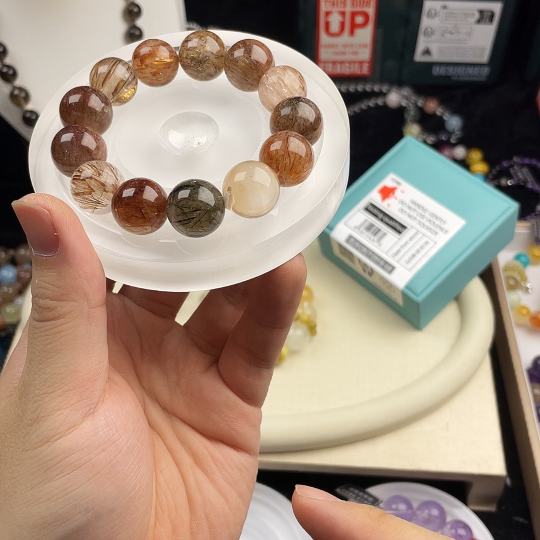 银S925镶嵌水晶手链