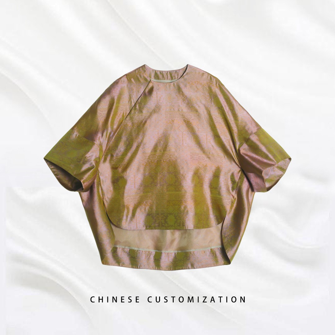 【浮光锦·天外天】七色彩霞 里外全桑蚕丝 新中式国风上衣25QY619