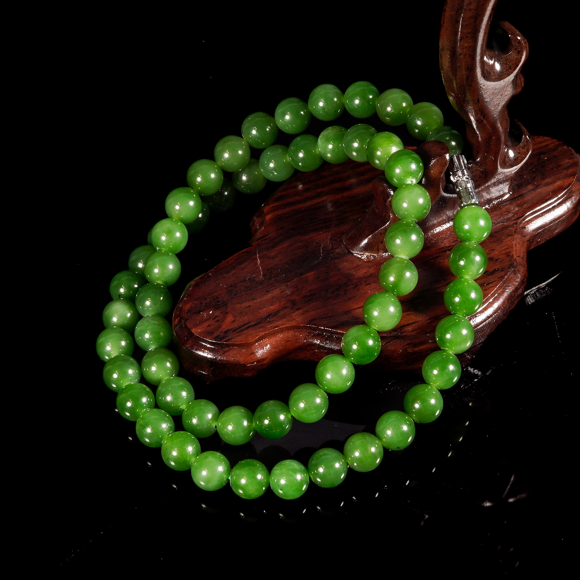 LOT.008和田碧玉项链/X3973