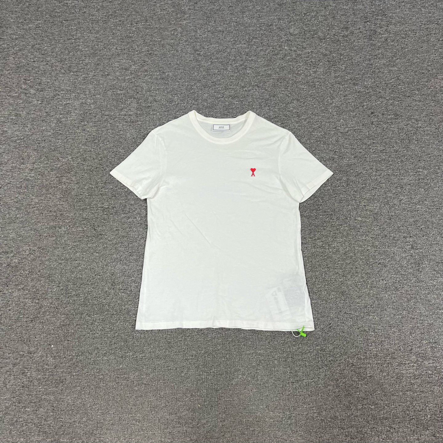 99新 AMIPARIS ami 白色短袖xs码