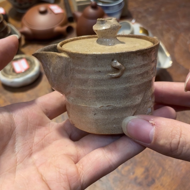 陶瓷小六古美术工艺品
