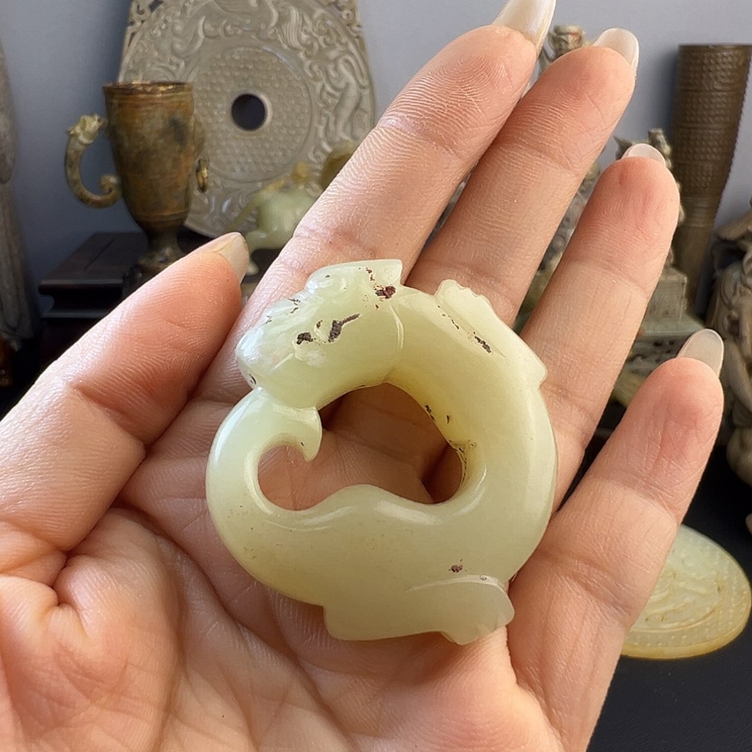 和田玉未镶嵌挂件三*?