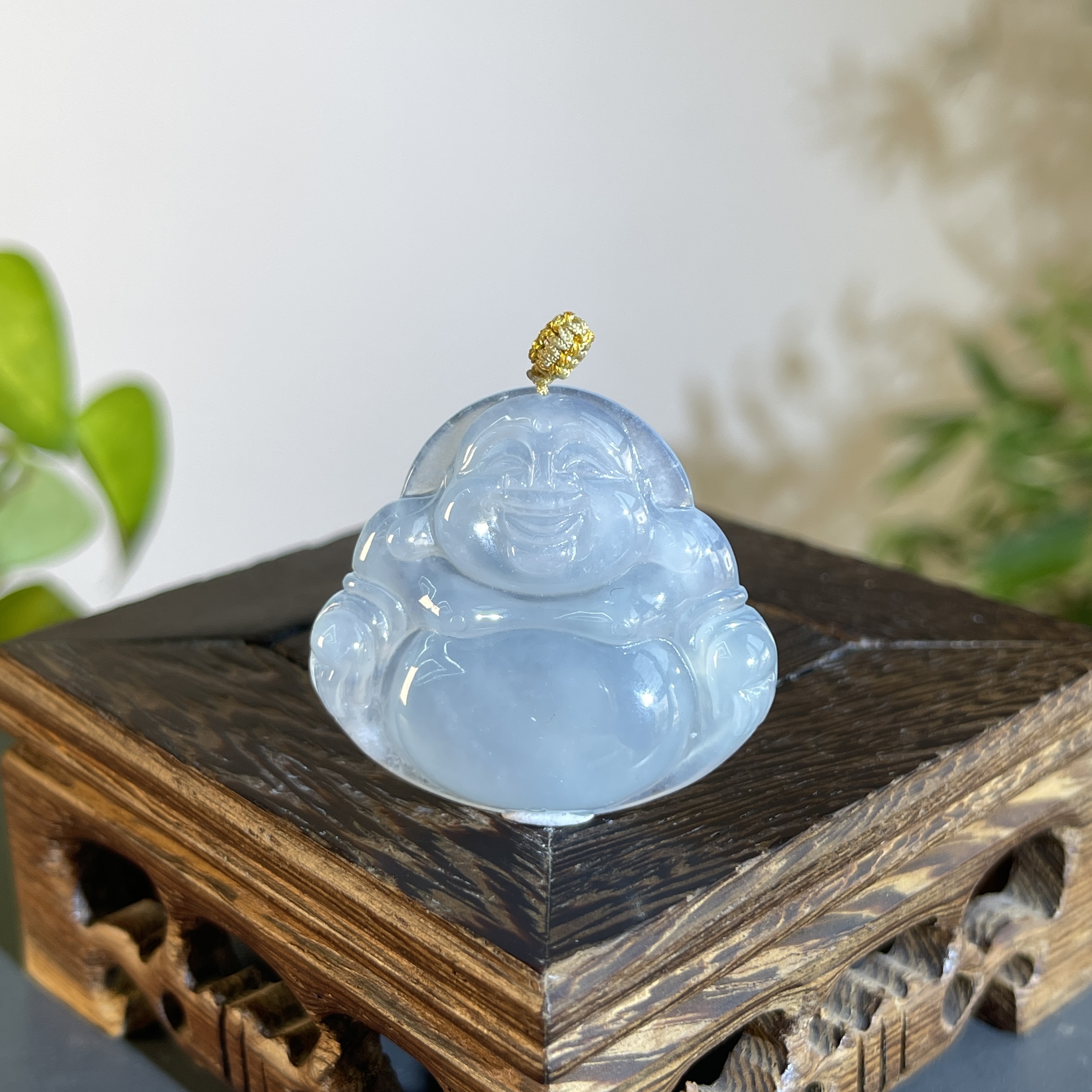 JTB14-191 天然缅甸A货翡翠  佛公