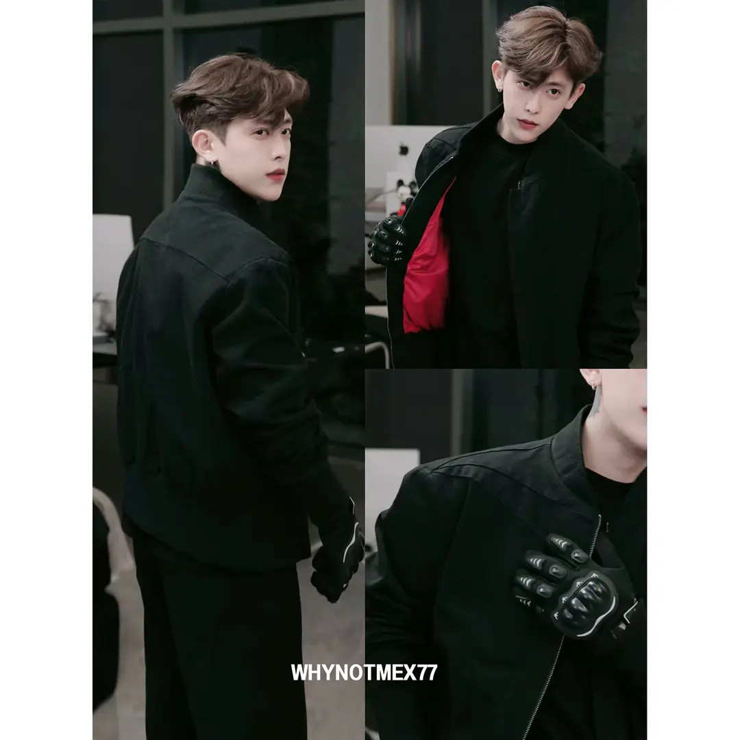 序77秋新款 重磅460g解构裁剪 倒三角设计做旧水洗棉痞帅硬汉外套