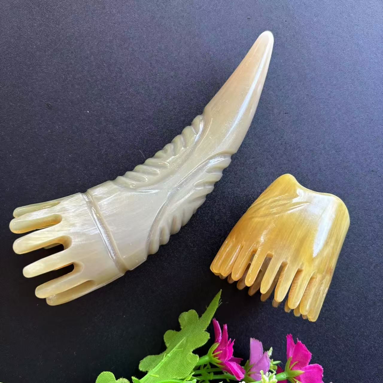 苏老师精品按摩牛角尖按摩桶防静电防脱正宗头疗梳子梳头加厚