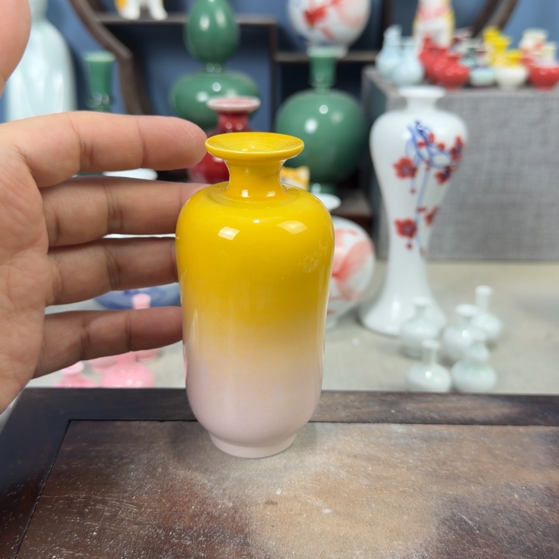 陶瓷手工小花器摆件