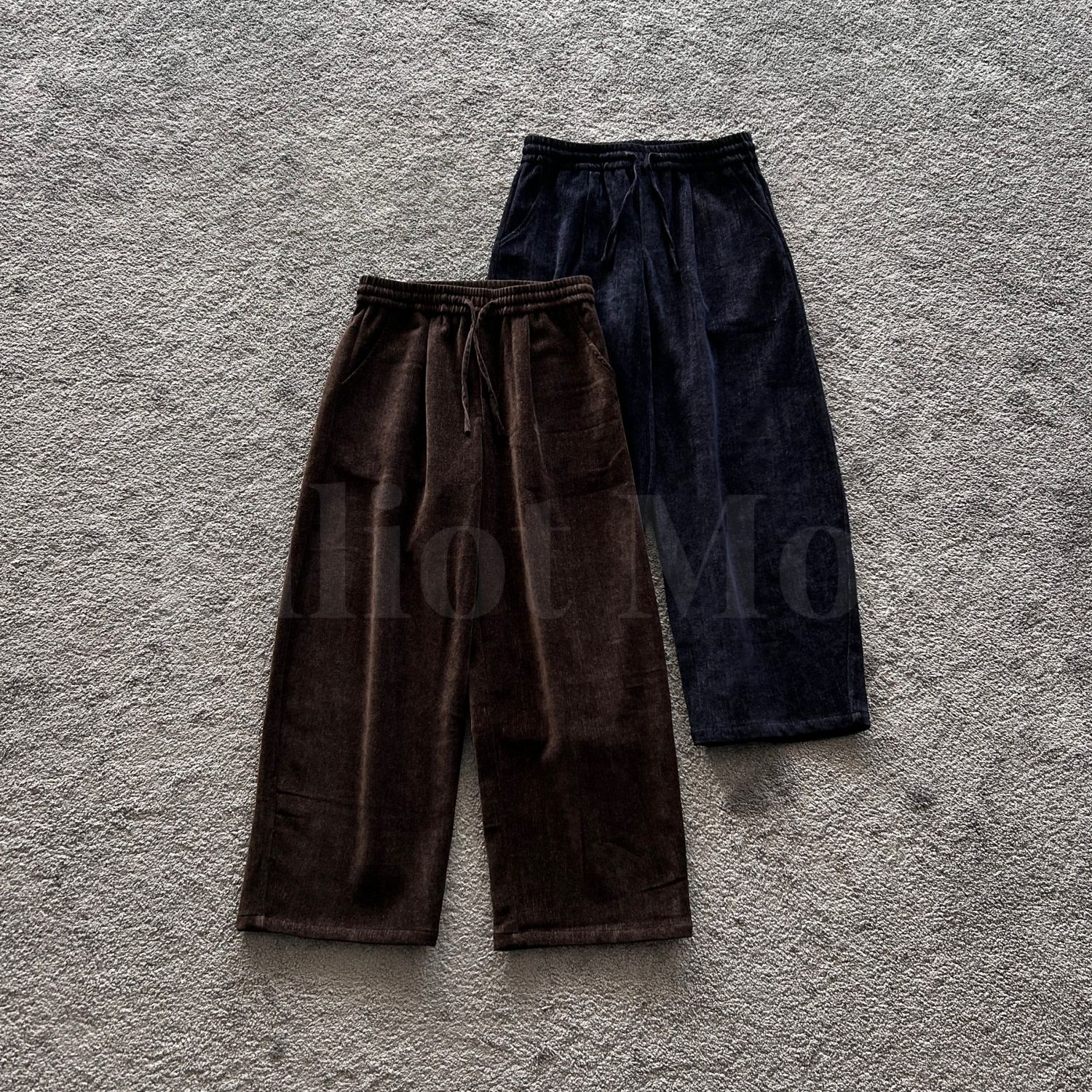 Elliot Mos醋酸柔纹~Casual Pants 460g绵羊毛混纺休闲裤-1258