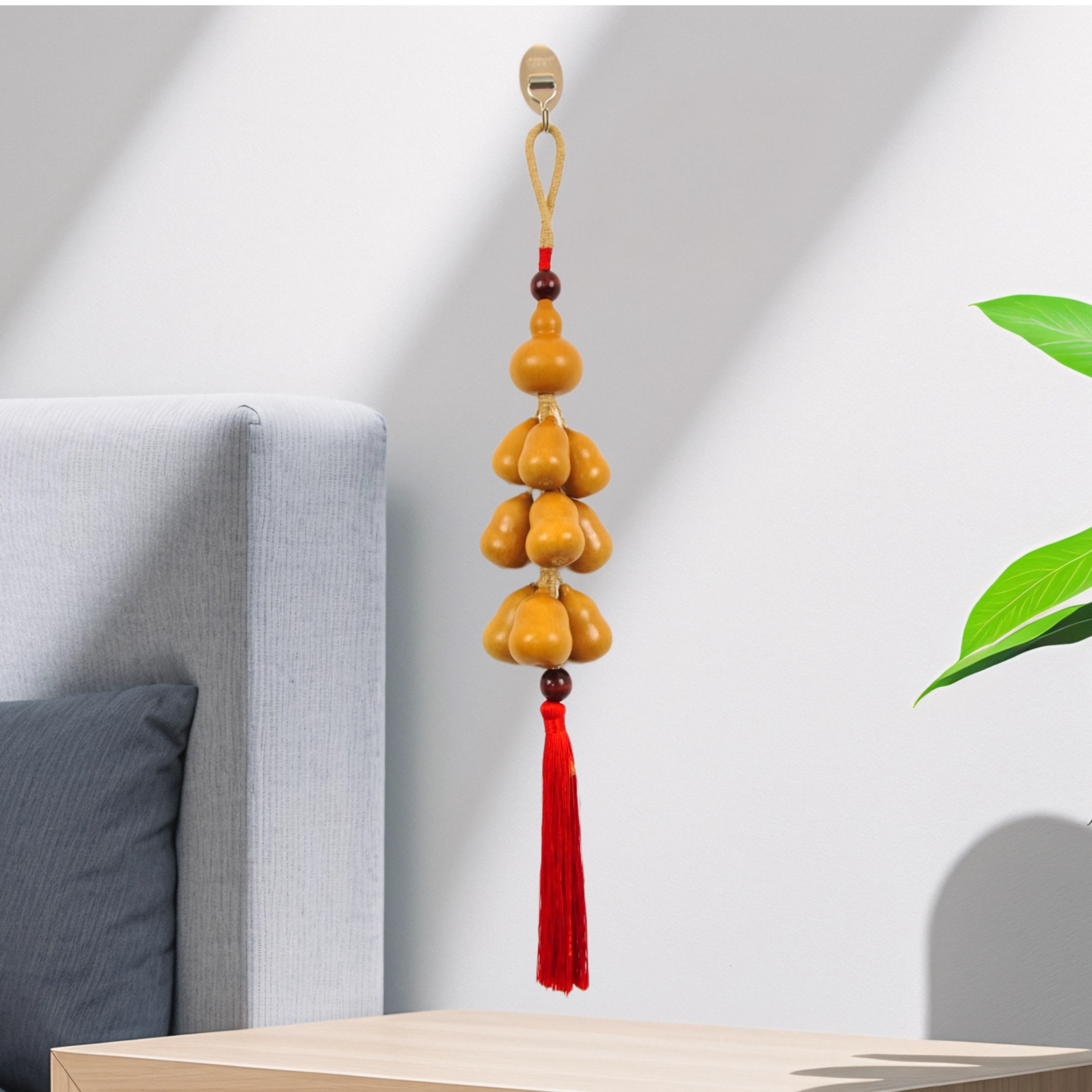 巧金花纯手工10颗十全十美流苏小葫芦挂件玄关床头窗户两边装饰