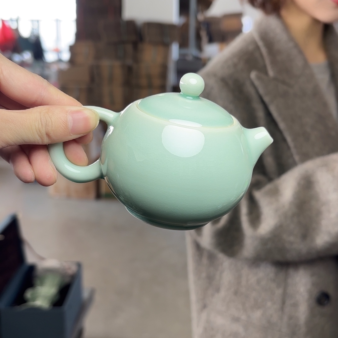 龙泉云间青瓷小米茶器