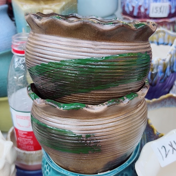 有孔，满10元发货多肉陶瓷花盆