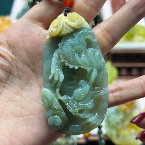 岫玉挂件未镶嵌挂件
