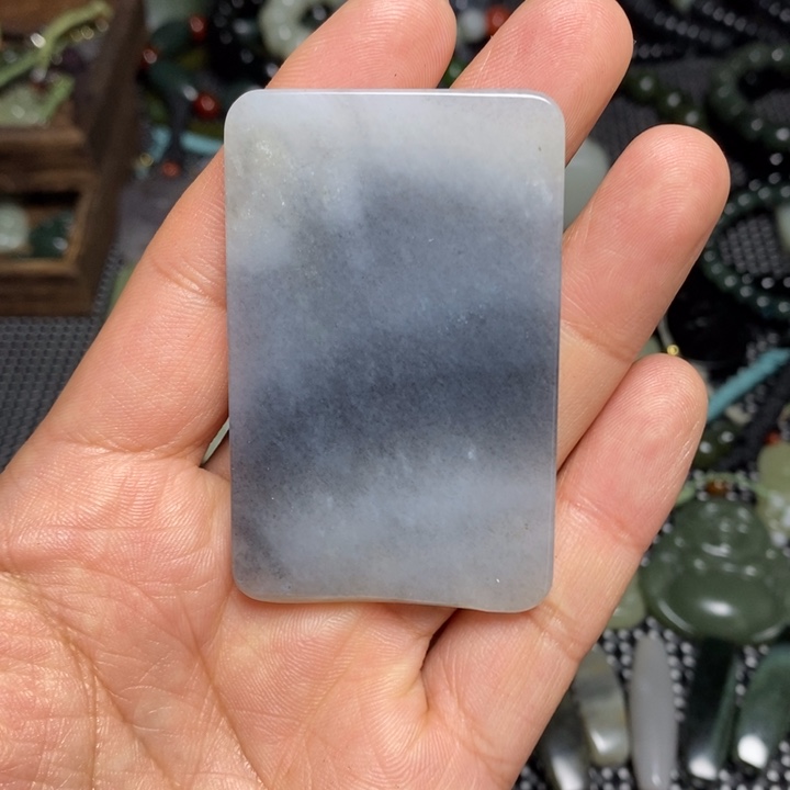 和田玉玉石青花牌子未镶嵌