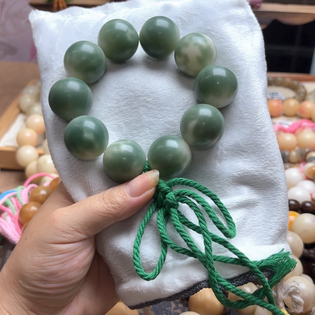 菩提根/象牙果吊坠卡25冰透绿