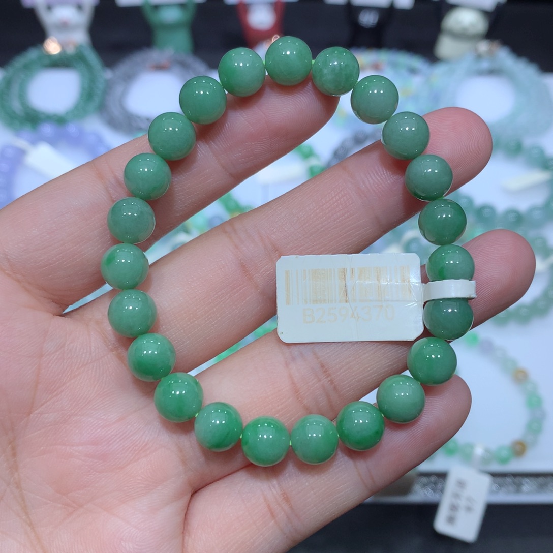 翡翠未镶嵌手串天然