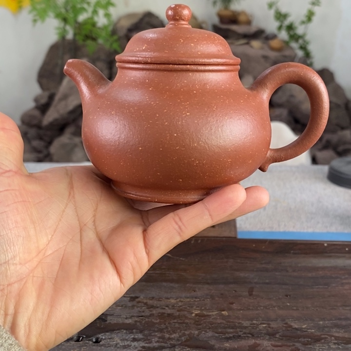 紫砂茶壶红降坡潘壶249左右的容量点汤工艺