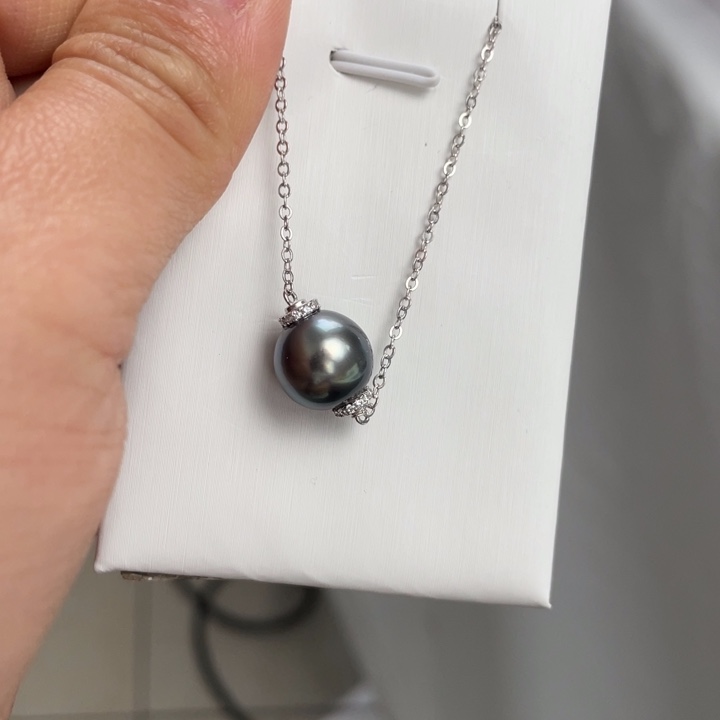 海水珍珠颈饰银S925镶嵌