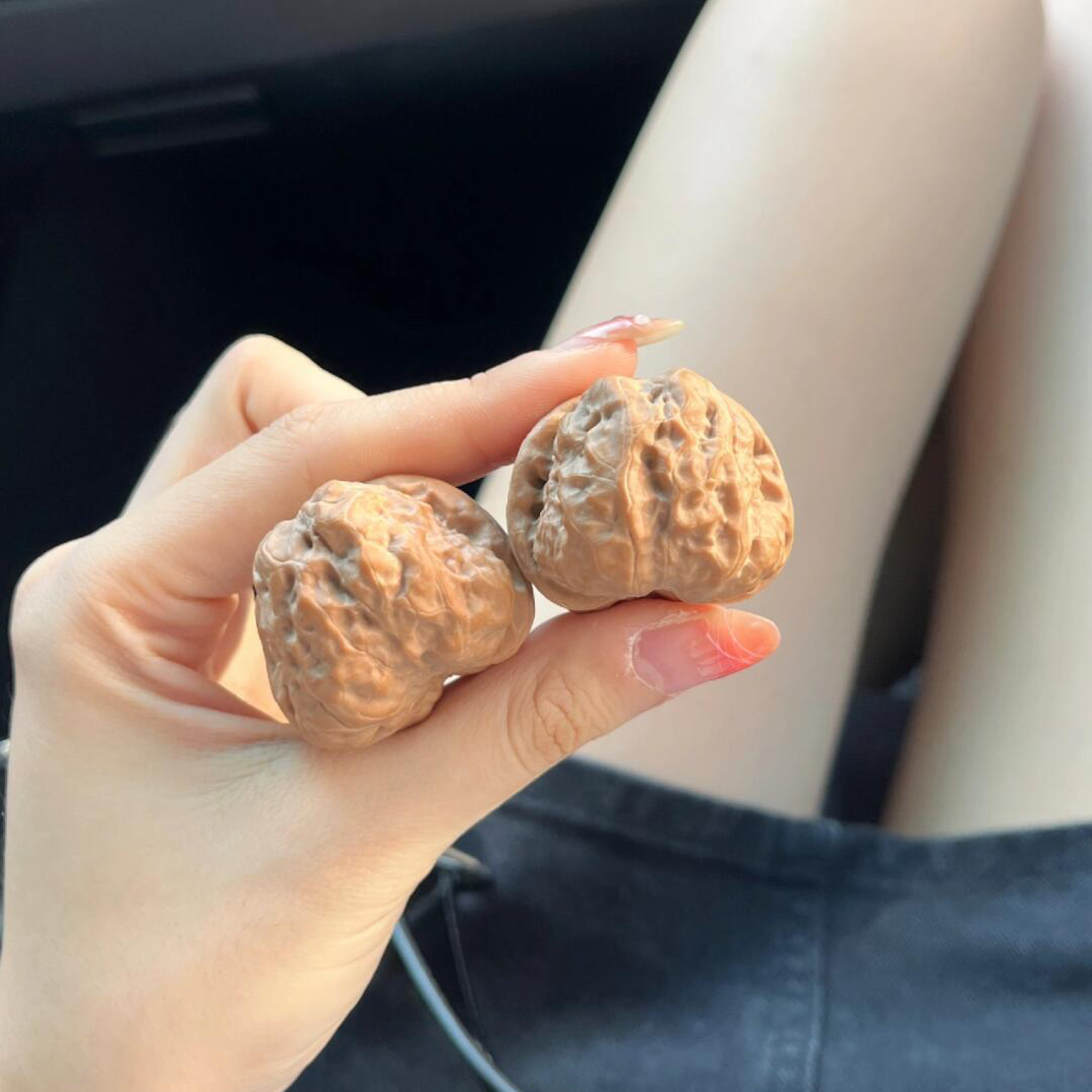 《天艺福利单》文玩核桃四座楼狮子头麒麟纹官帽野生手把件盘玩佳品