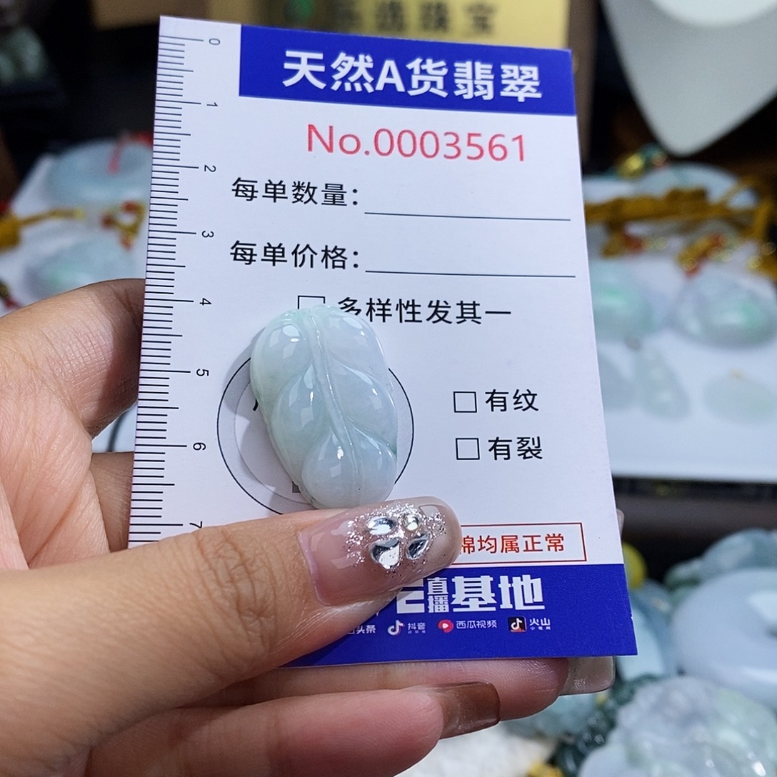 翡翠未镶嵌颈饰3561