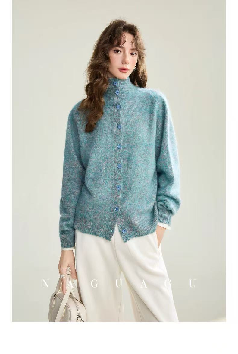 【鑫绒毛衣】落肩袖长袖网红宽松型绒衫保暖衫女秋冬Y000-A038