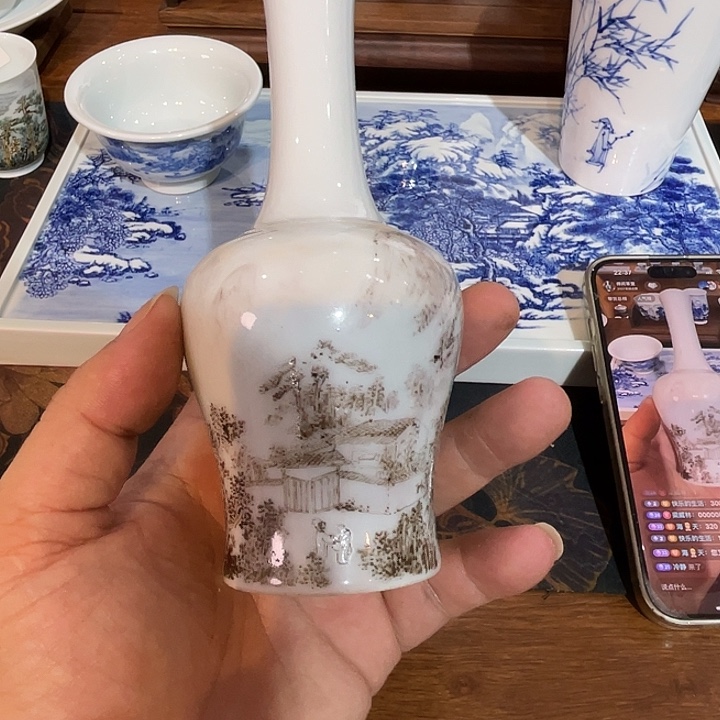 快***活粉彩微瑕小瓶瓶宝贝