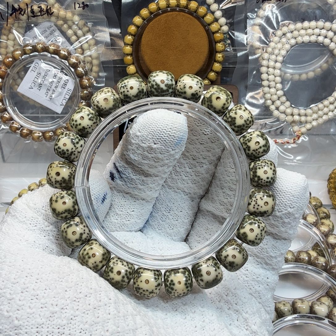 星月菩提吊坠11青花大眼