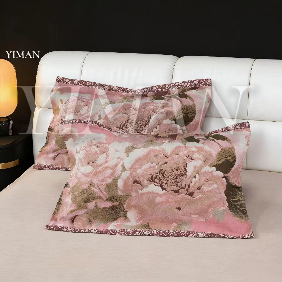 YIMAN (依曼家居) 顶奢 50*80  浮雕 重工艺术 风度烟岚 枕巾