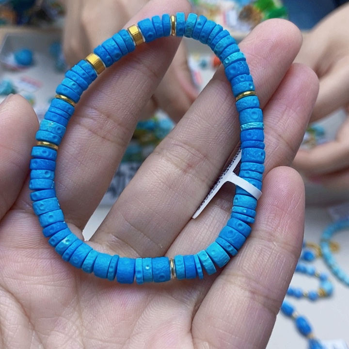 绿松石未镶嵌手链05