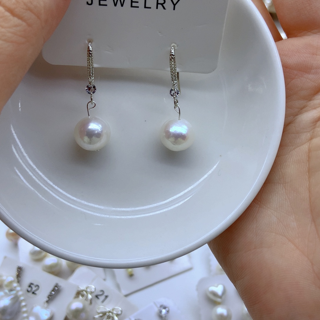 淡水珍珠耳饰未镶嵌