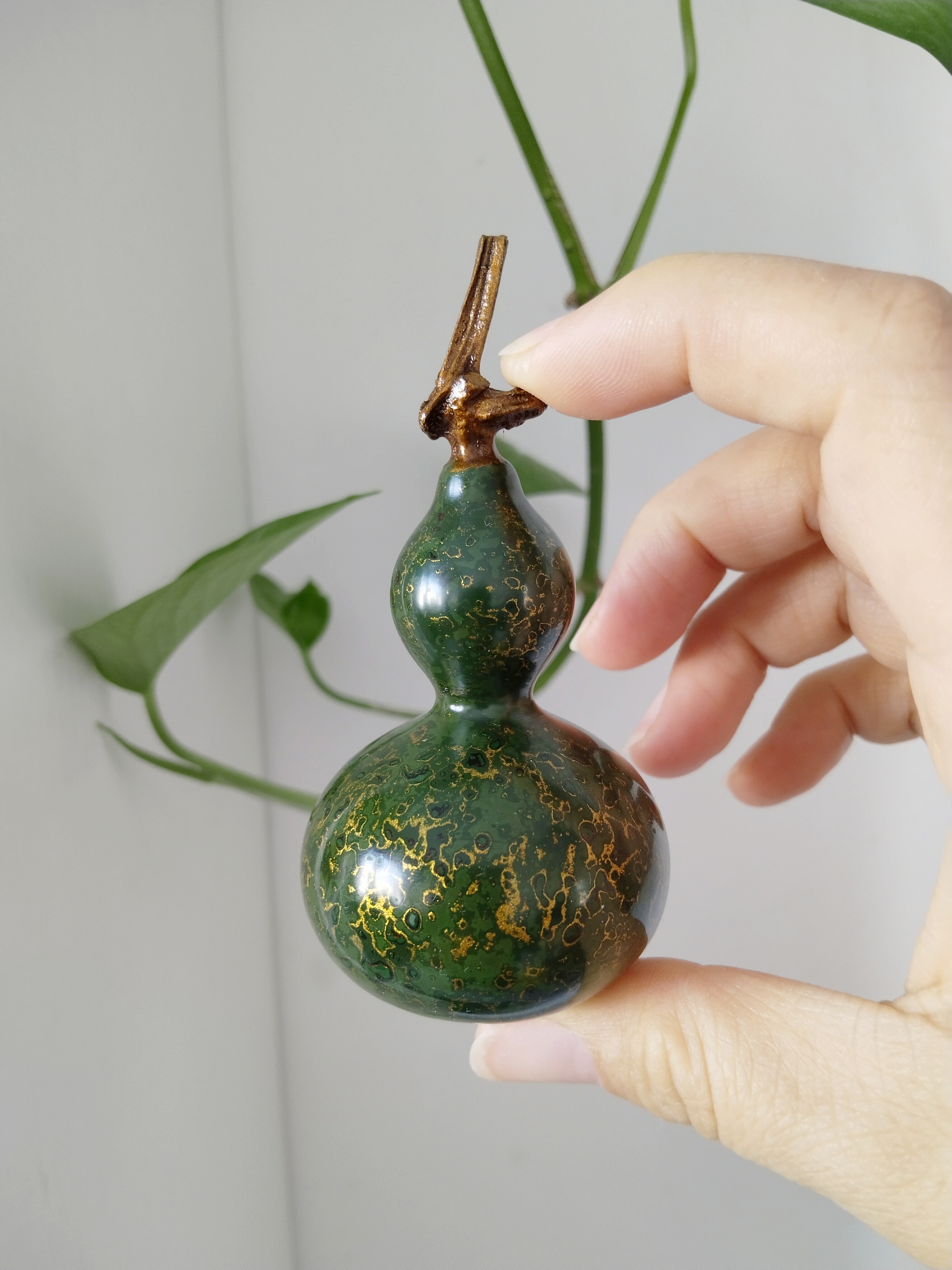 天然大漆葫芦 ，精品犀皮漆葫芦，非物质文化遗产大漆葫芦，