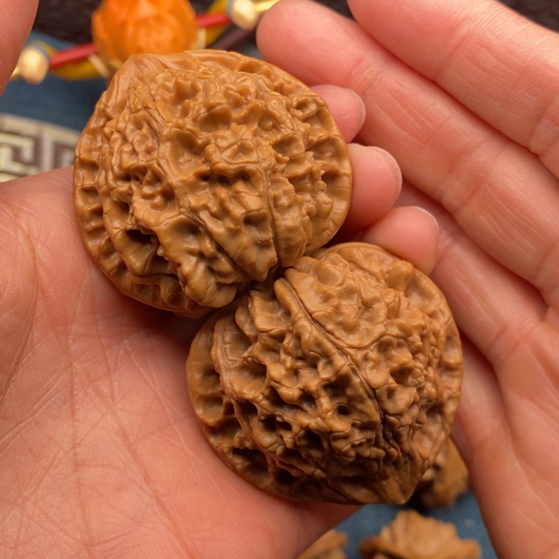 文玩核桃把件44官帽