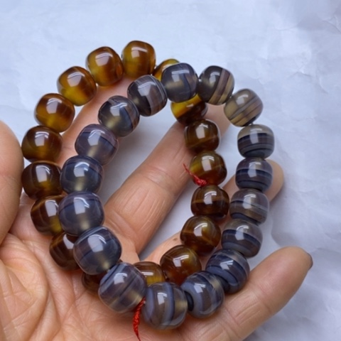 玛瑙/玉髓手链未镶嵌降***璃