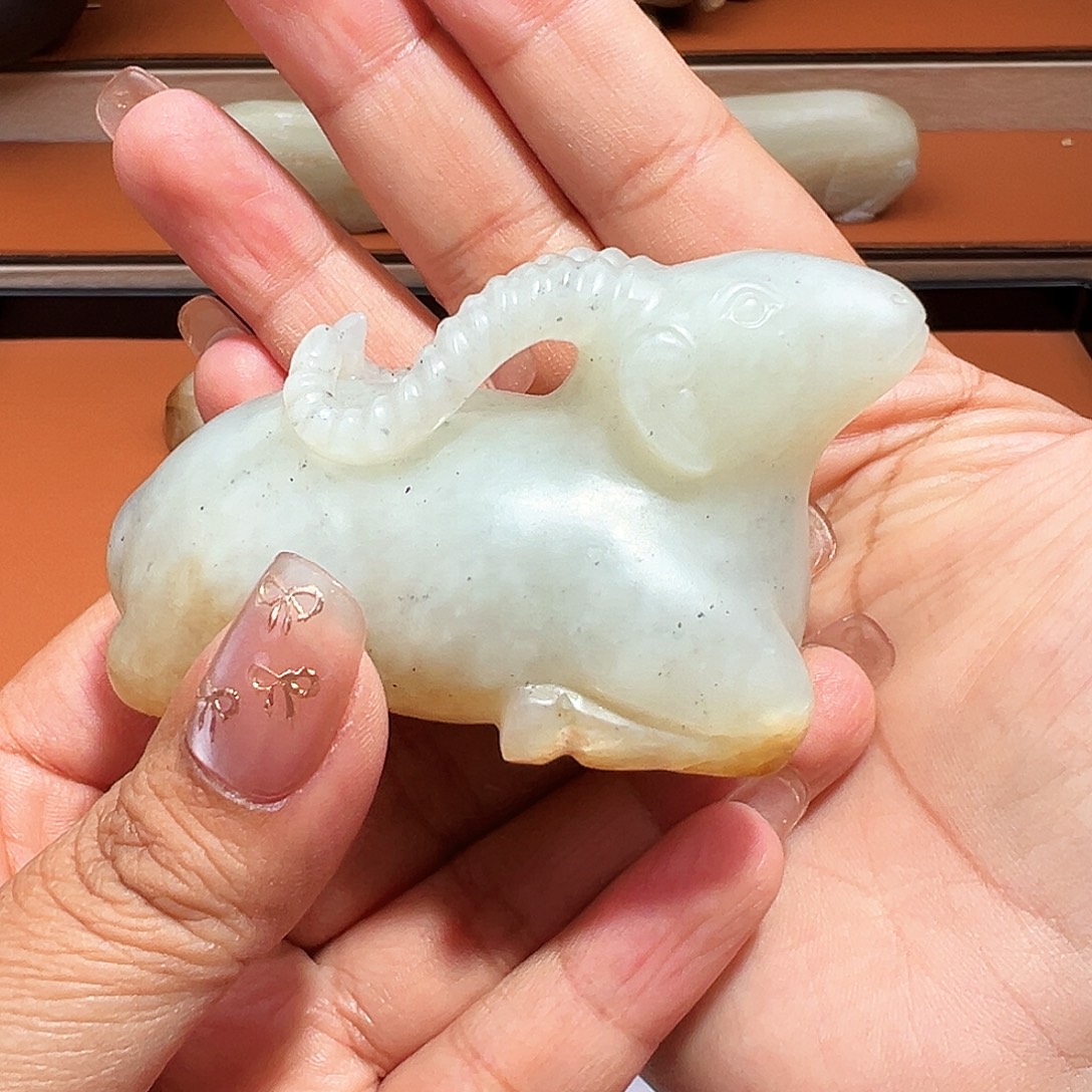 和田玉未镶嵌挂件