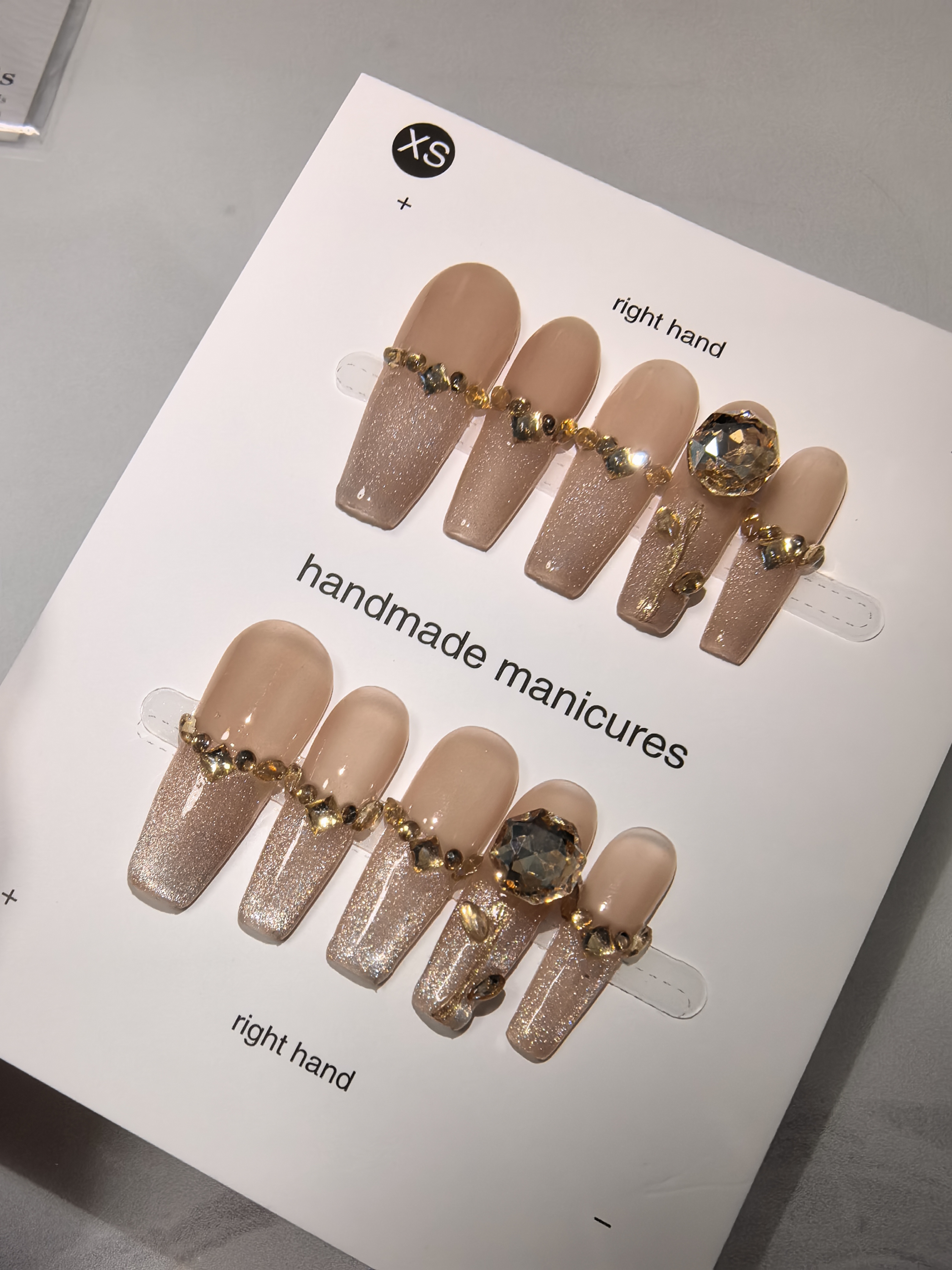 xs码，香槟玫瑰花穿戴甲