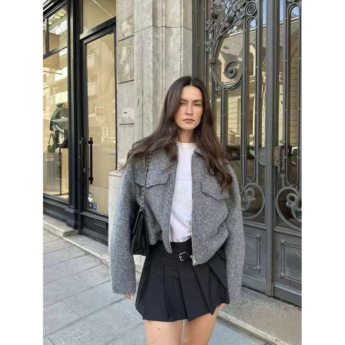 6720 外套夹克高级感气质休闲时尚百搭新款经典秋冬季女C43 C6