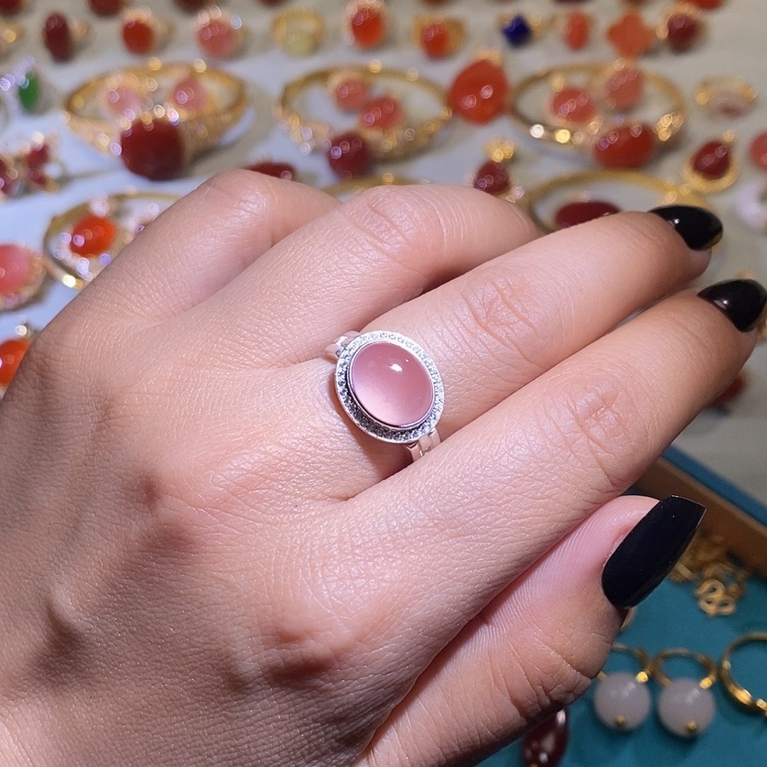 *****南红玛瑙银S925镶嵌戒指