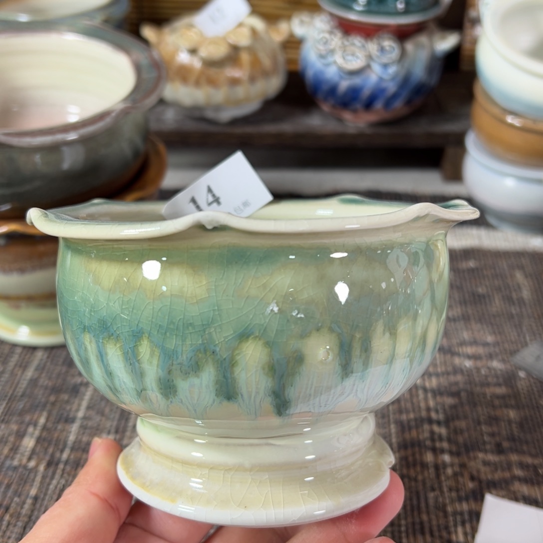 红陶口10高8 景德镇手工花盆