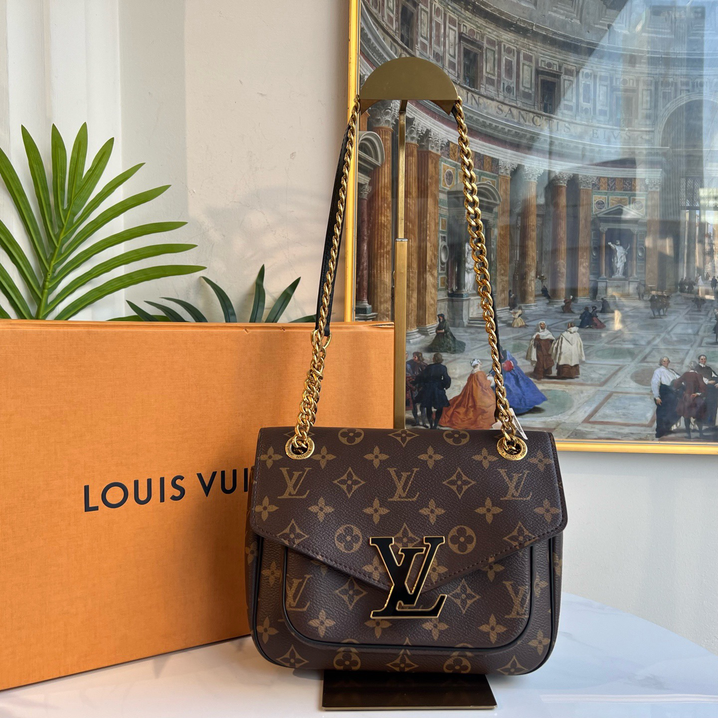 95新 LouisVuitton/路易威登 多宝二奢/03851/ 邮差 芯片 底长22