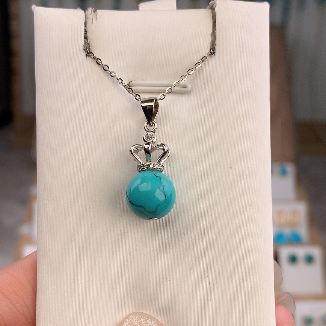 绿松石未镶嵌吊坠(不含链)