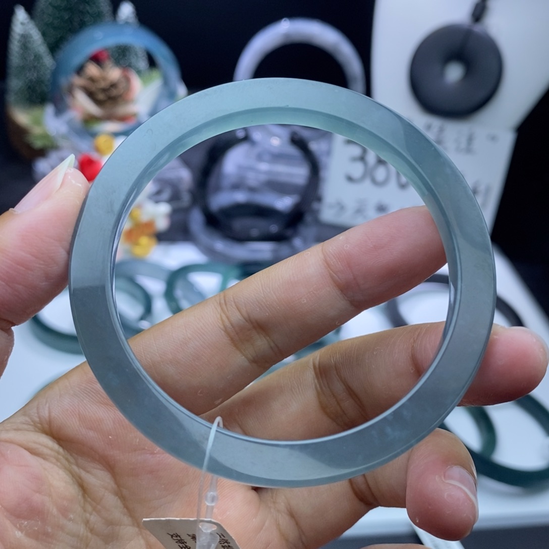 定制翡翠未镶嵌成品买断天空蓝56