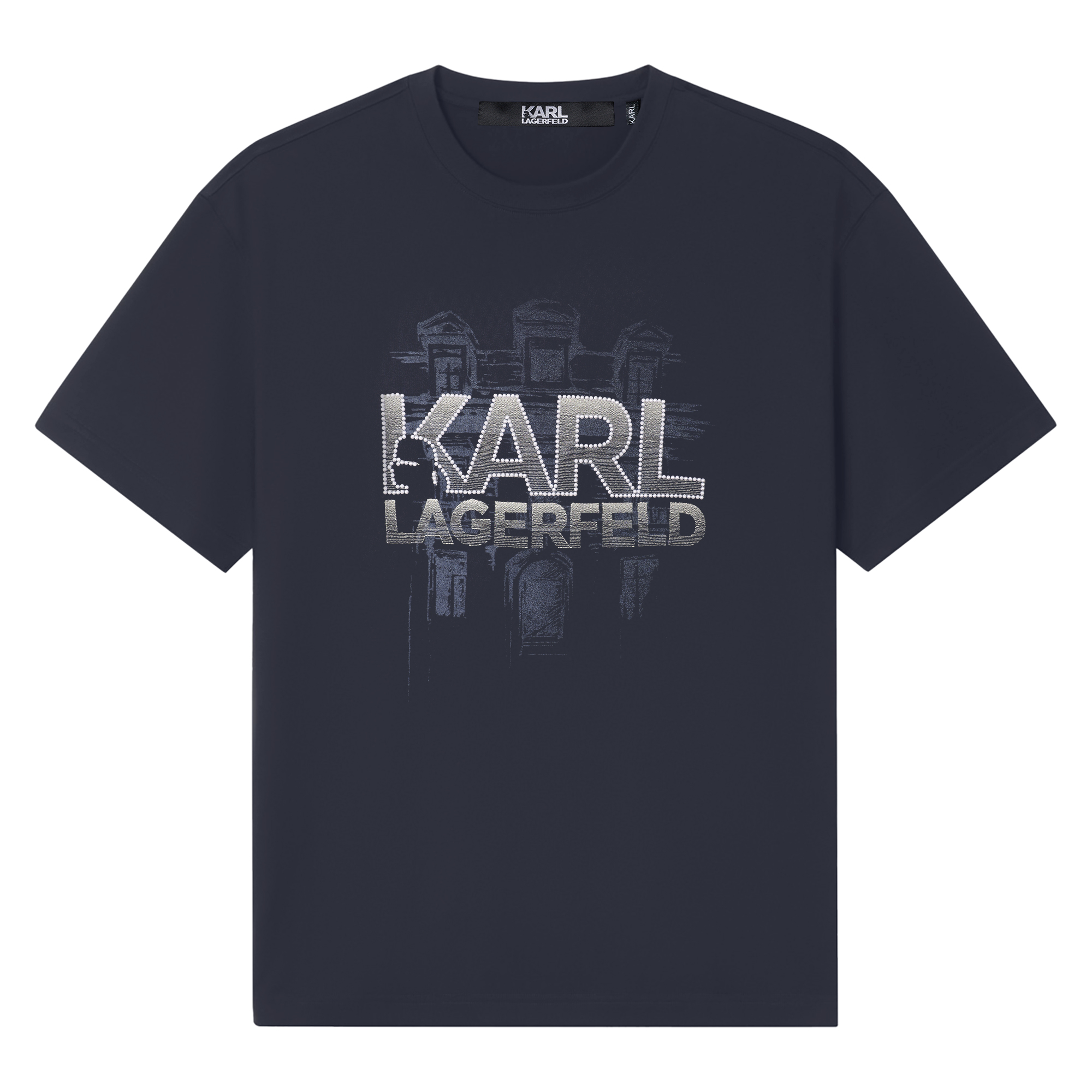 【卡尔男装】KARL LAGERFELD卡尔拉格斐胸口图标T恤1K1F30602993